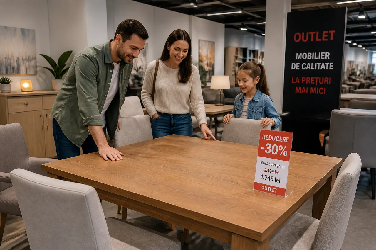 cumpărare mobilă outlet avantajoasă familie