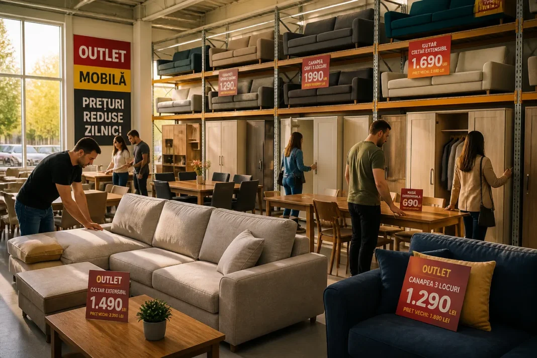 Mobilă de outlet: ce compromisuri faci cu adevărat când alegi prețul mic