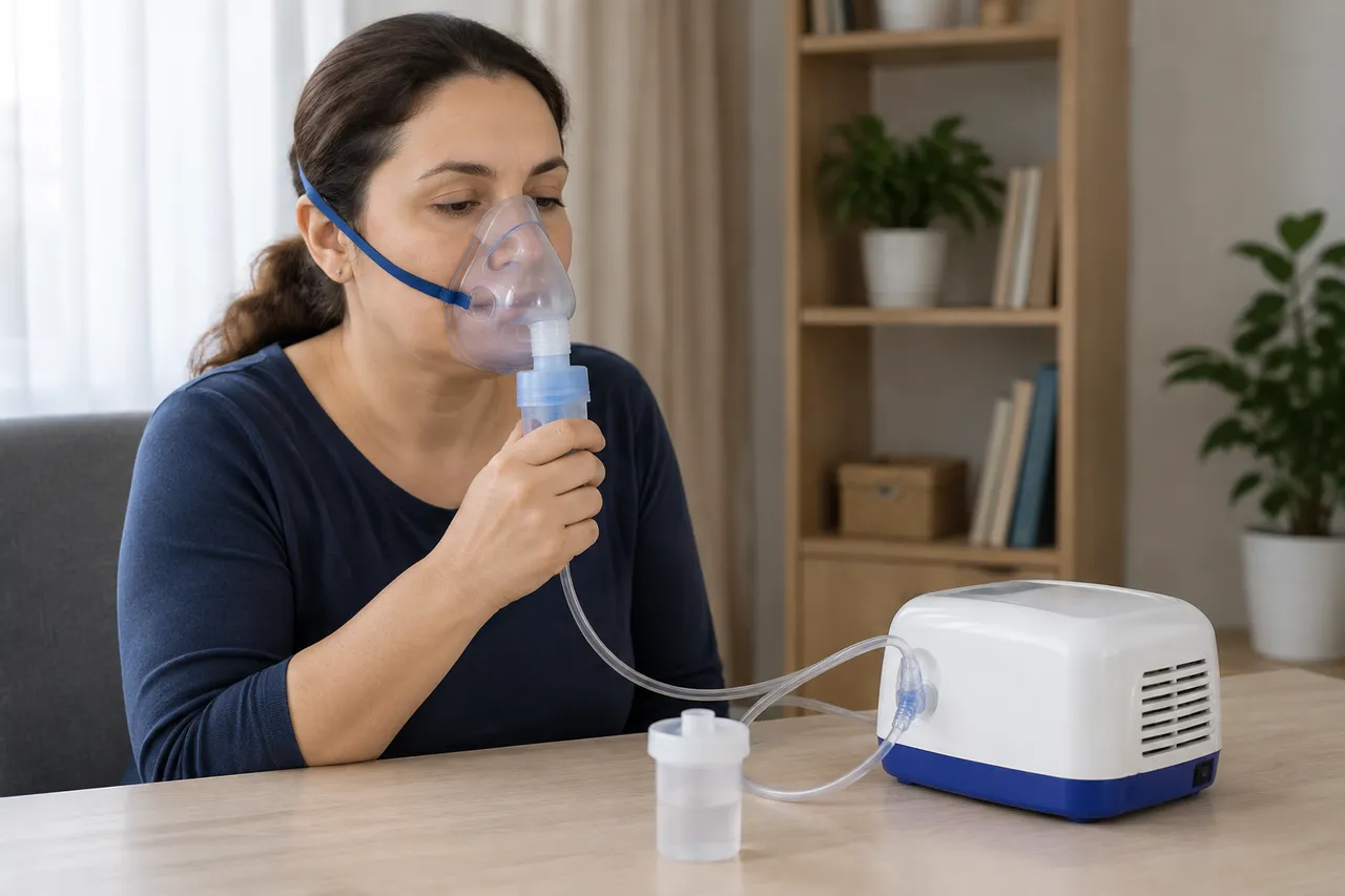 aparat de aerosoli pentru acasă folosit corect