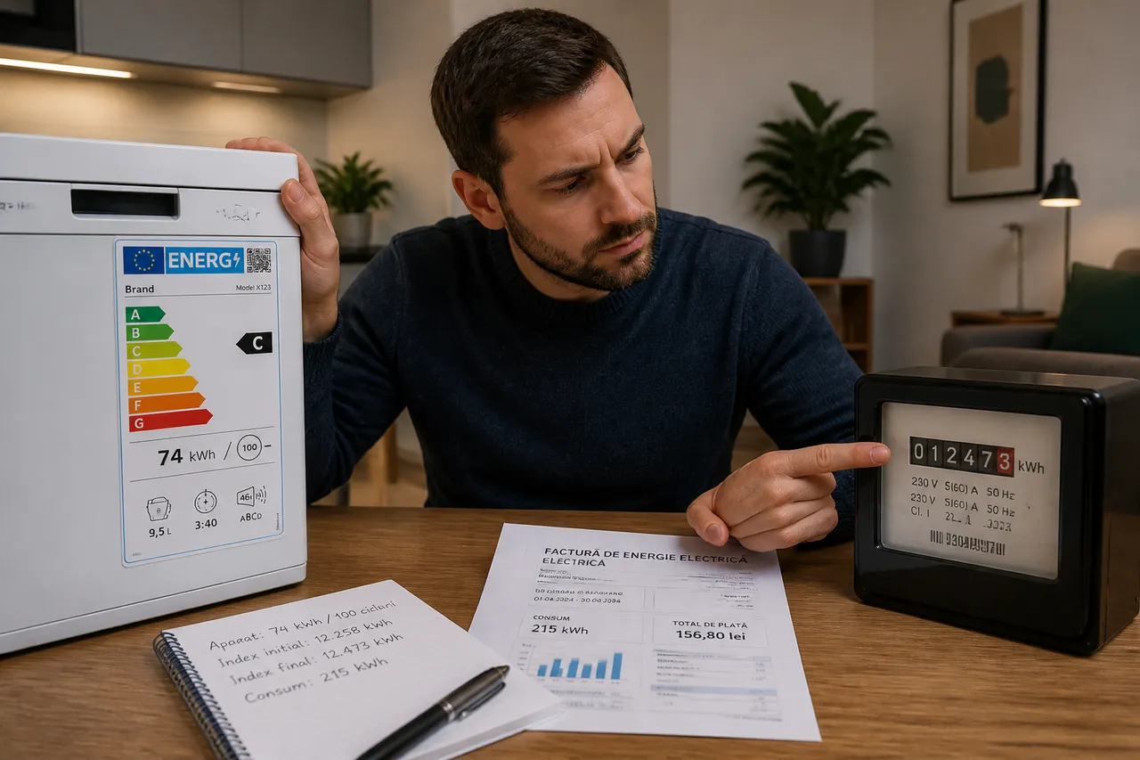 diferența dintre consumul de pe etichetă și factura de energie