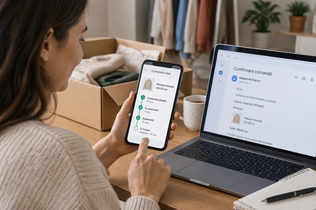 comandă fashion online întârziată verificare status