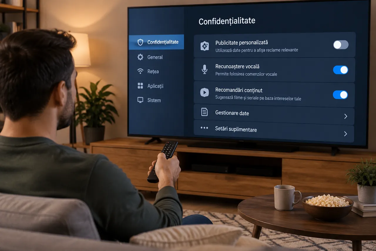 cum oprești colectarea datelor smart TV