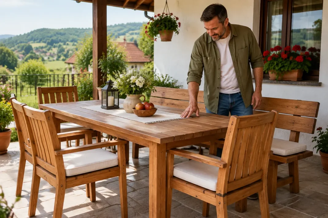 Lemnul de salcâm pentru mobilier exterior rezistă mai bine decât teakul importat