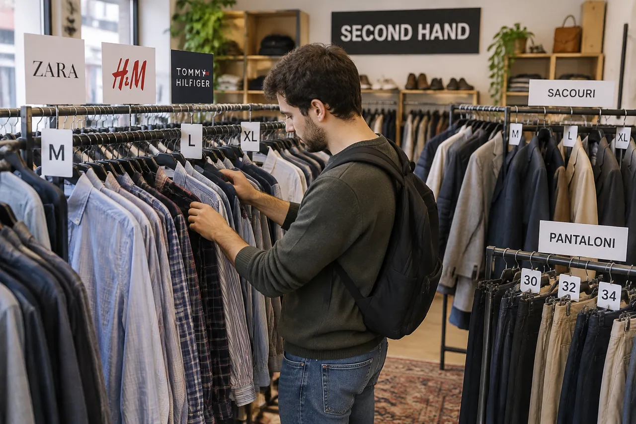 varietate branduri haine second-hand outlet