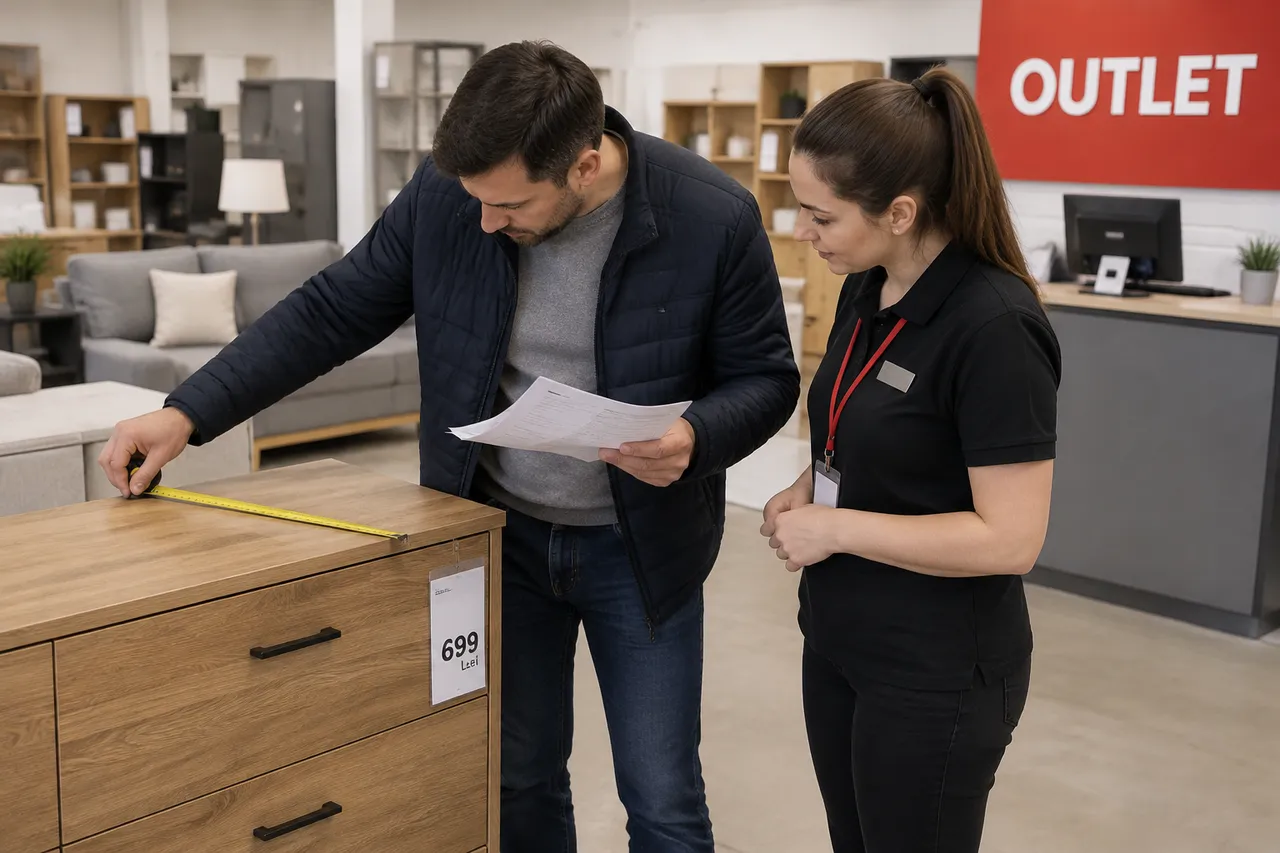 verificări înainte de cumpărarea mobilierului outlet